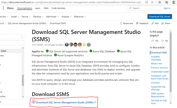 How To Install SQL Server Management Studio